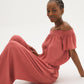 Off-The-Shoulder Crinkle Top