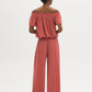 Off-The-Shoulder Crinkle Top