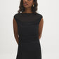 Mesh Illusion Boat Neck Top