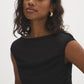 Mesh Illusion Boat Neck Top