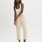 Drawstring Twill Capri Pants by Suzy.
