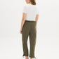 Drawstring Twill Capri Pants by Suzy.
