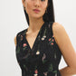 Floral V-Neck Smocked Midi Dress