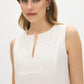 Sleeveless Crochet Lace Bib Blouse