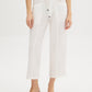 Textured Slub Crop Pant - Woman Wearing Relaxed Fit Cropped Trousers - Suzy Shier