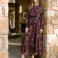 Winetasting Paisley Print Maxi Dress - Front View - Suzy Shier