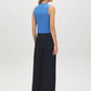 Blue Yonder Sleeveless Smocked Knit Top - Woman Wearing Textured Knit Top - Suzy Shier