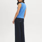 White Picot-Trimmed Square Neck Tank Top - Woman Wearing Jersey Tank - Suzy Shier