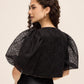 Embroidered Floral Bolero by Le Chateau.