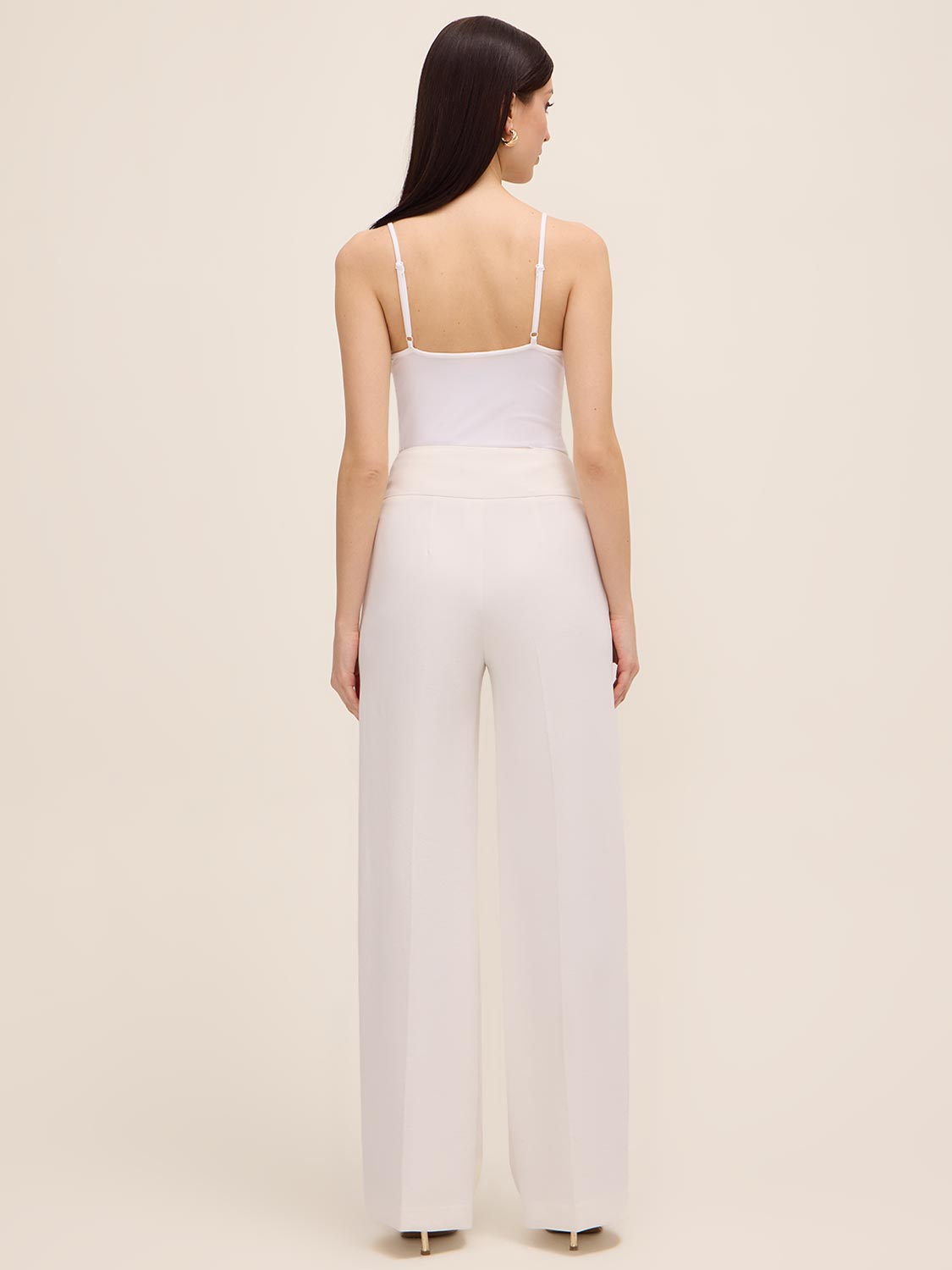 Off-White Wide Leg Pant by Le Chateau.