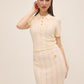 Wavy Pointelle Knit Skirt by Le Chateau.