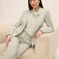 Crosshatch Double-Breasted Blazer by Le Chateau.