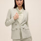 Crosshatch Double-Breasted Blazer by Le Chateau.