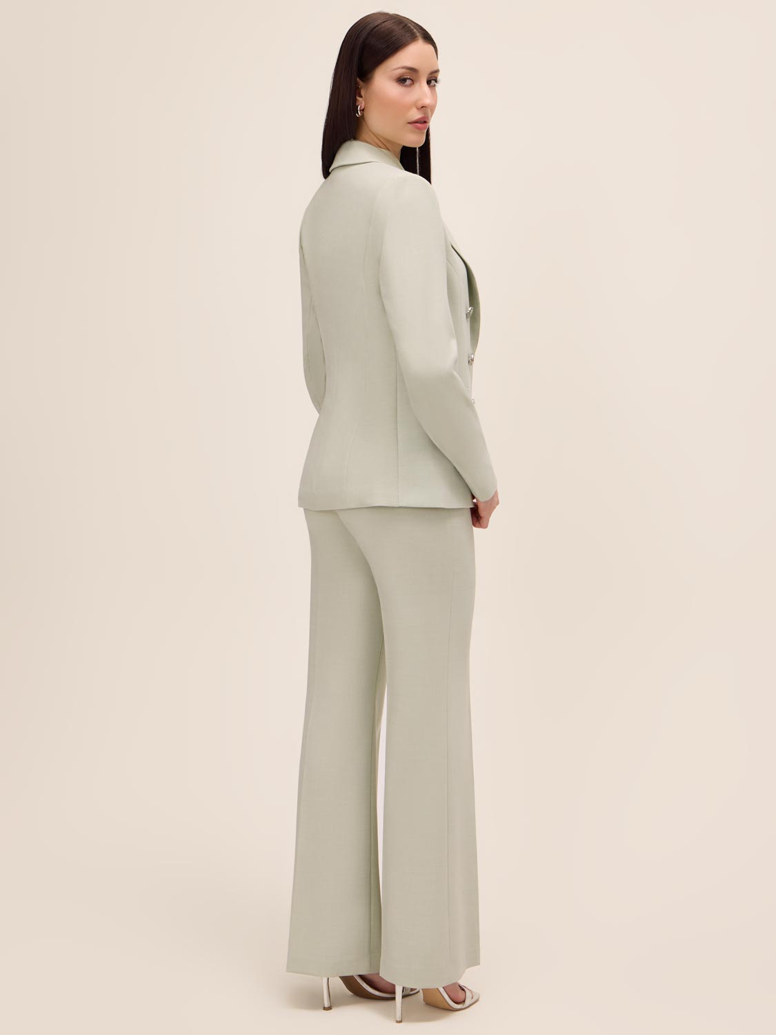 Crosshatch Double-Breasted Blazer by Le Chateau.