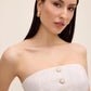 Strapless Floral Bustier Vest by Le Chateau.
