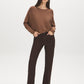 Bison Dolman Sleeve Knit Sweater - Full Body View - Suzy Shier