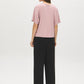 Zephyr Dolman Sleeve Satin Front Top with Keyhole - Back View - Suzy Shier