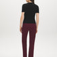 Black Ribbed Knit Crew Neck Sweater - Back View - Suzy Shier