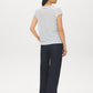 Snow White Striped Ruffle Sleeve Knit Top - Back View - Suzy Shier