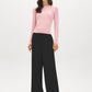 Zephyr Cable Knit Crew Neck Sweater - Front View - Suzy Shier