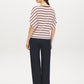 Striped Jersey Top - Back View - Suzy Shier