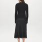 Black Cable Stitch Button-Front Cardigan - Back View - Suzy Shier