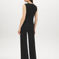 Black Sleeveless Zip-Front Vest Top - Back View - Suzy Shier
