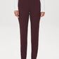 Winetasting Faux Suede Slim Leg Pull-On Pant - Front View - Suzy Shier