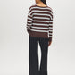 Striped Dolman Sleeve Knit Sweater - Back View - Suzy Shier