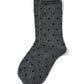 Black/White Mini Heart Knit Socks - Front View - Suzy Shier