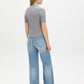 Lunar Melange Ribbed Knit Crew Neck Sweater - Back View - Suzy Shier