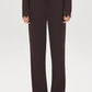 Coffee Bean Cloud Fleece Wide-Leg Pant - Front View - Suzy Shier