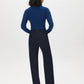 Indigo Rinse Straight Leg Denim Trouser - Back View - Suzy Shier