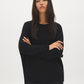 Black Dolman Sleeve Knit Sweater - Front View - Suzy Shier