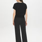 Black Dolman Sleeve Crew Neck Sweater - Back View - Suzy Shier