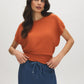 Autumn Leaf Dolman Sleeve Knit Sweater - Front View - Suzy Shier
