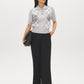 Mix Grey Argyle Jacquard Polo Sweater - Front View - Suzy Shier