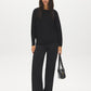 Black Dolman Sleeve Knit Sweater - Full Body View - Suzy Shier