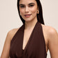 Coco Powder ITY Gown with Cowl Neck - Cowl Neck Detail - Le Chateau