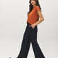 Wind Chime Cloud Fleece Dolman Sleeve Top - Side Profile View - Suzy Shier