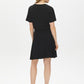 Black Pleated Sweater Knit Flippy Mini Skirt - Back View - Suzy Shier