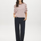 Striped Jersey Top - Front View - Suzy Shier