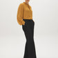 Wood Trush Swiss Dot Blouse with Peplum Hem - Side Profile View - Suzy Shier