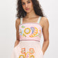 Printed Maxi Dress with Spaghetti Straps - Woman Wearing Flowing Maxi Dress - Suzy Shier