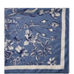 Brown and Light Blue Silk-Like Paisley Scarf - Front View - Suzy Shier