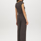 Charcoal Textured Knit Wide-Leg Pull-On Pant - Back View - Suzy Shier