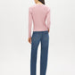 Zephyr Ribbed V-Neck Cardigan - Back View - Suzy Shier