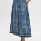 Paisley Placement Print Smocked Waist Maxi Skirt - Woman Wearing Tiered Maxi Skirt - Suzy Shier