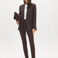 Coffee Bean Corset Waist Skinny Knit Pants - Woman Wearing Pull-On Stretch Pants - Suzy Shier