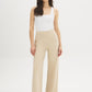 Pull-On Knit Crepe Pant - Woman Wearing Straight Leg Pants - Suzy Shier
